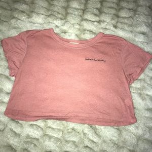 LA Hearts pink Crop Top